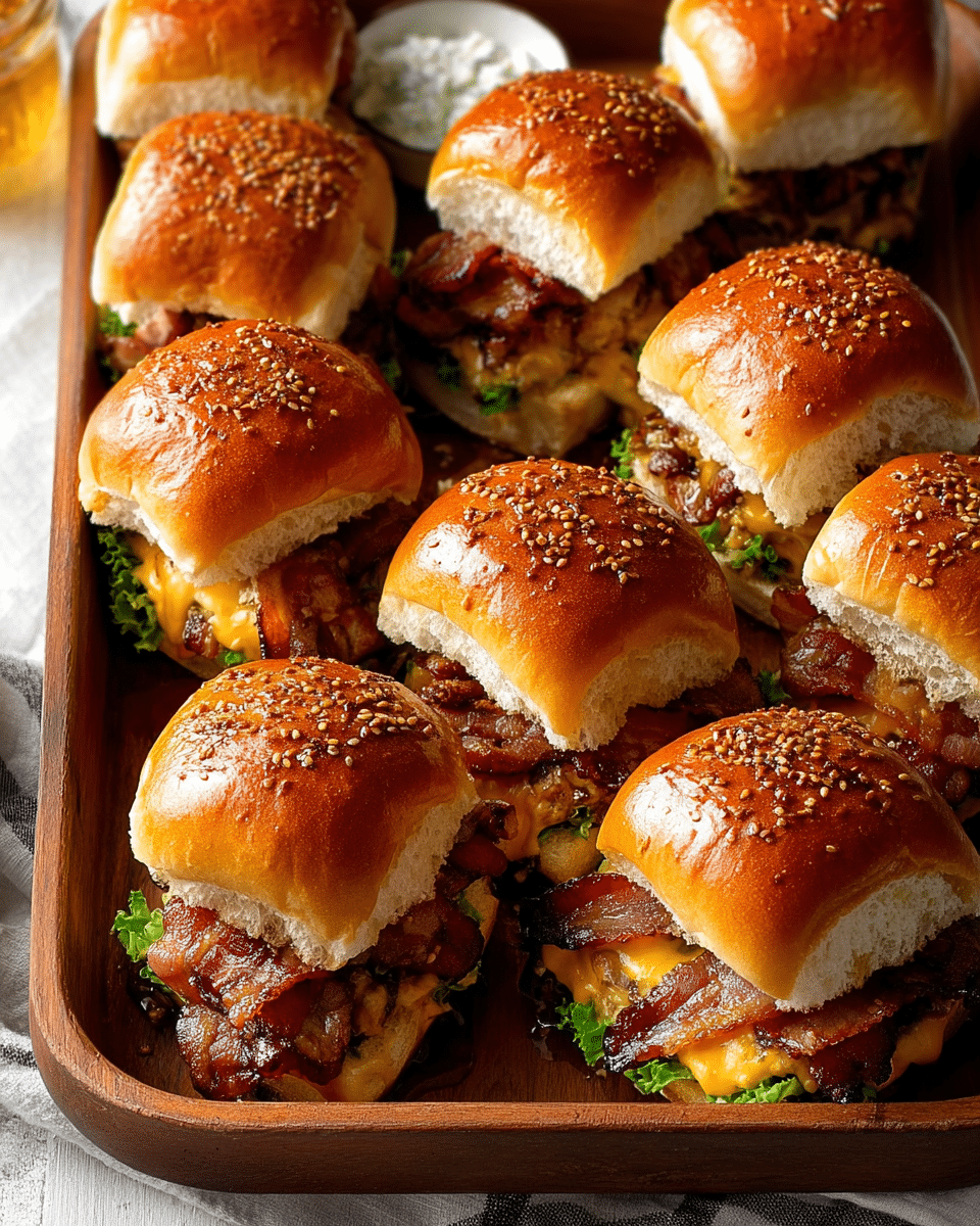 Maple Chicken Bacon Sliders