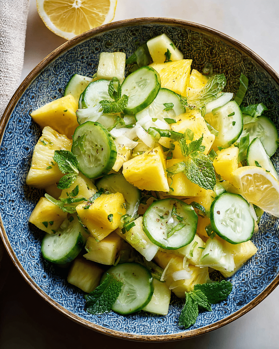 Pineapple Cucumber Salad