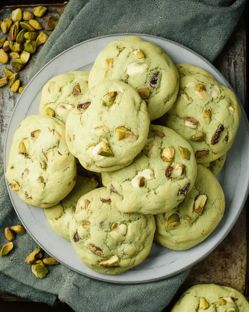 Pistachio Pudding Cookies
