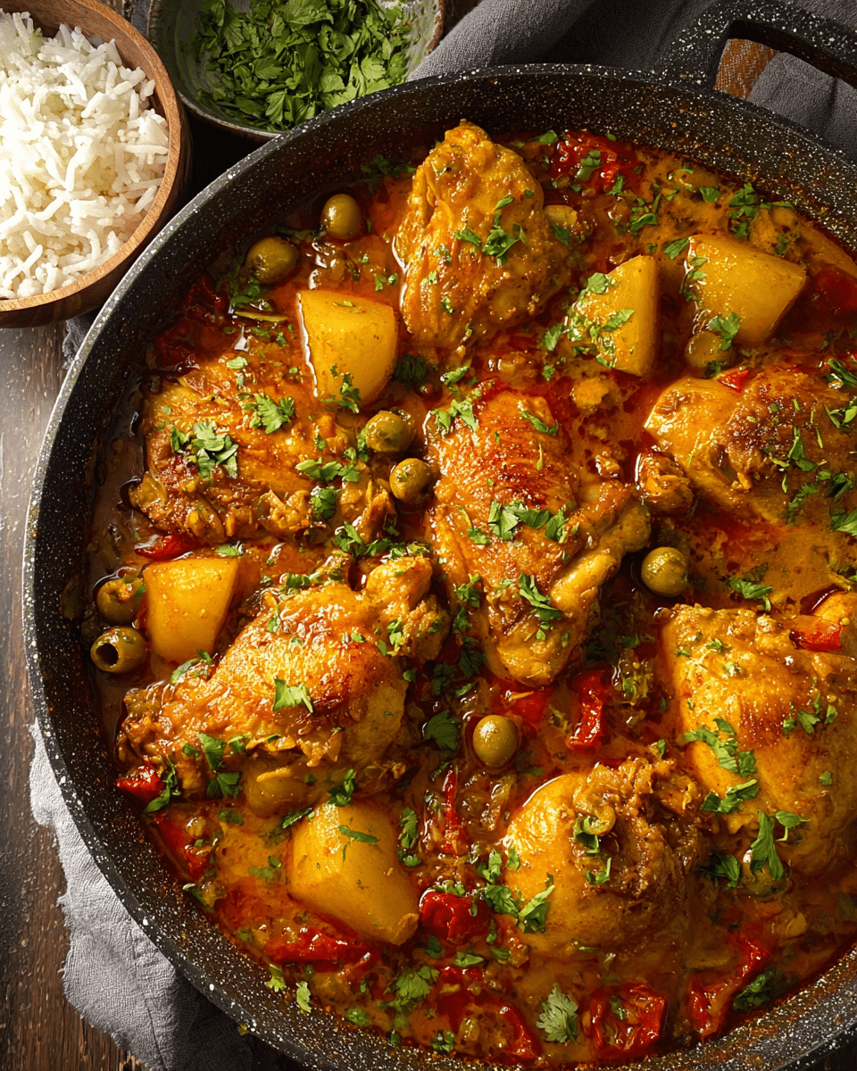 Pollo Guisado (Puerto Rican Braised Chicken)