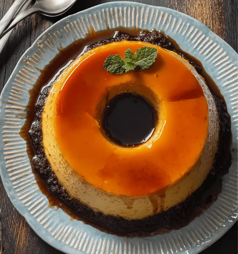 Puerto Rican Flancocho (Chocoflan)