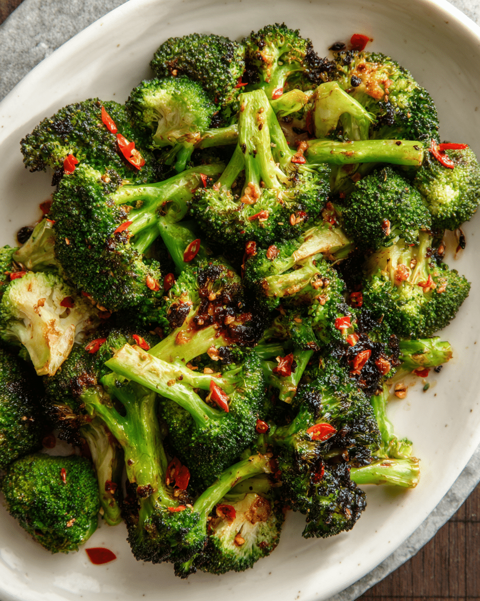 Sweet Chili Roasted Broccoli