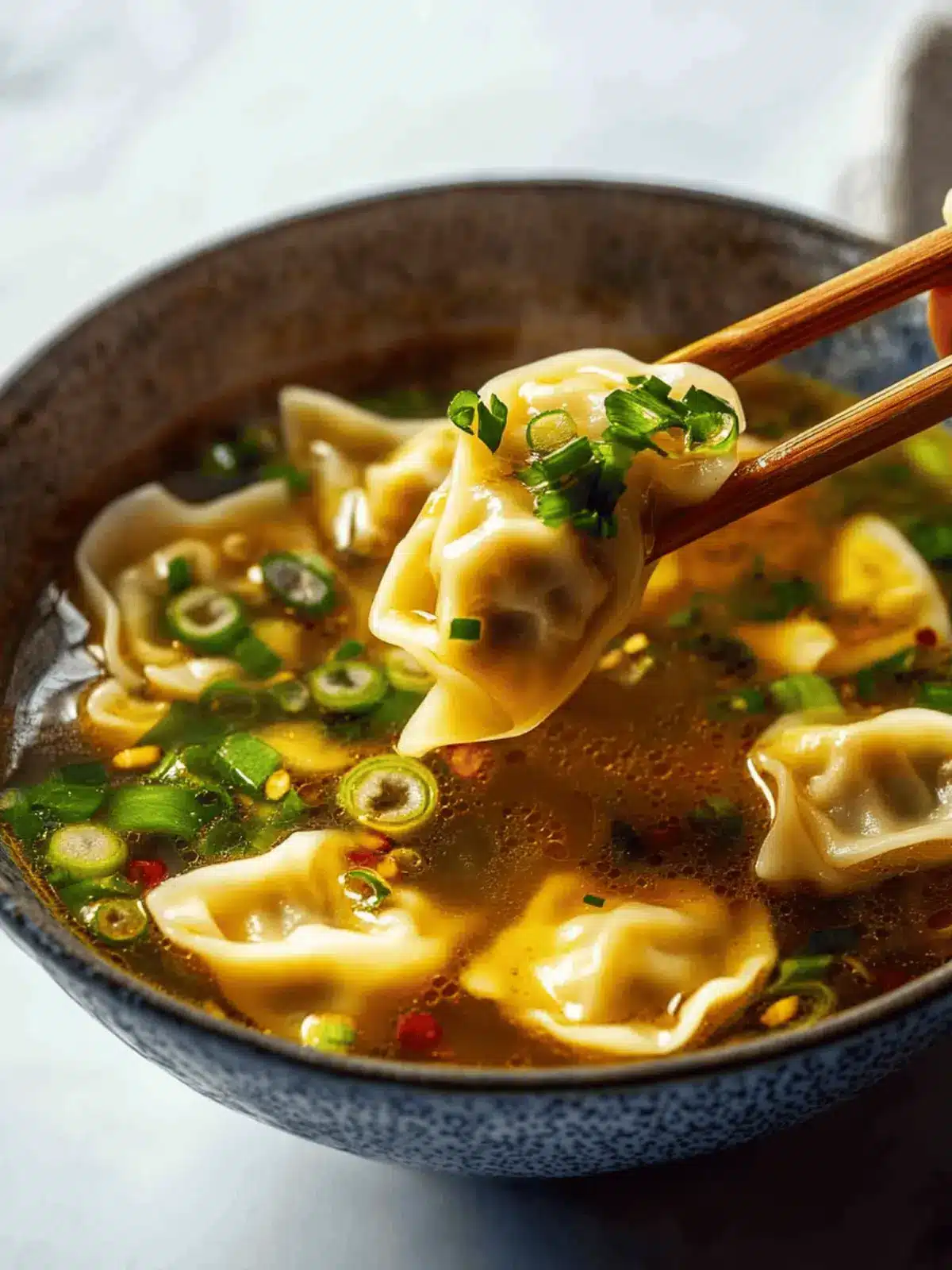 Gyoza Soup (Japanese Dumpling Soup)