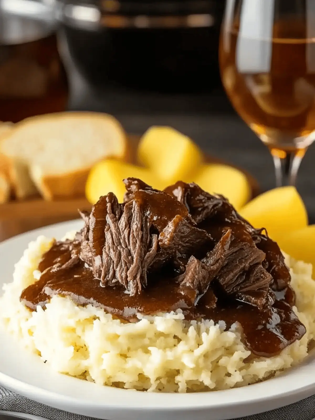 Savory Slow Cooker Beef Manhattan for Cozy Family Nights