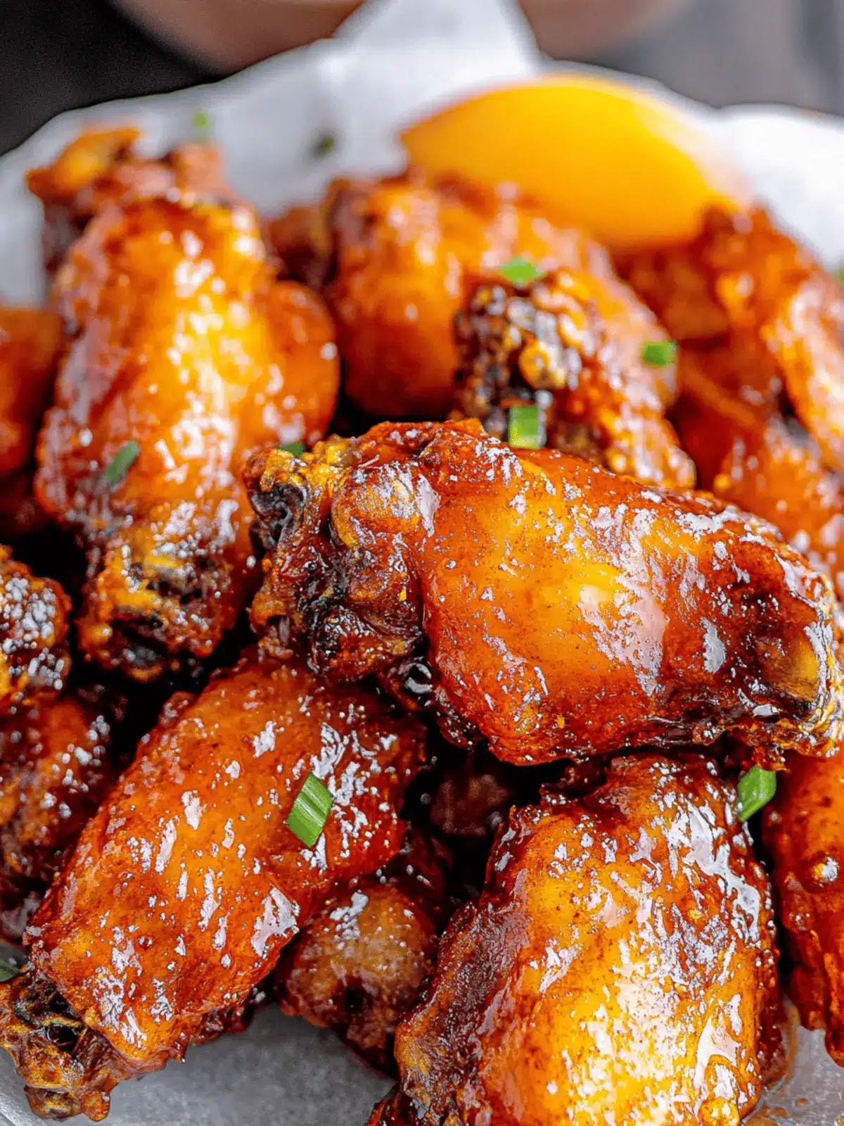 Hot Honey Peach Wings
