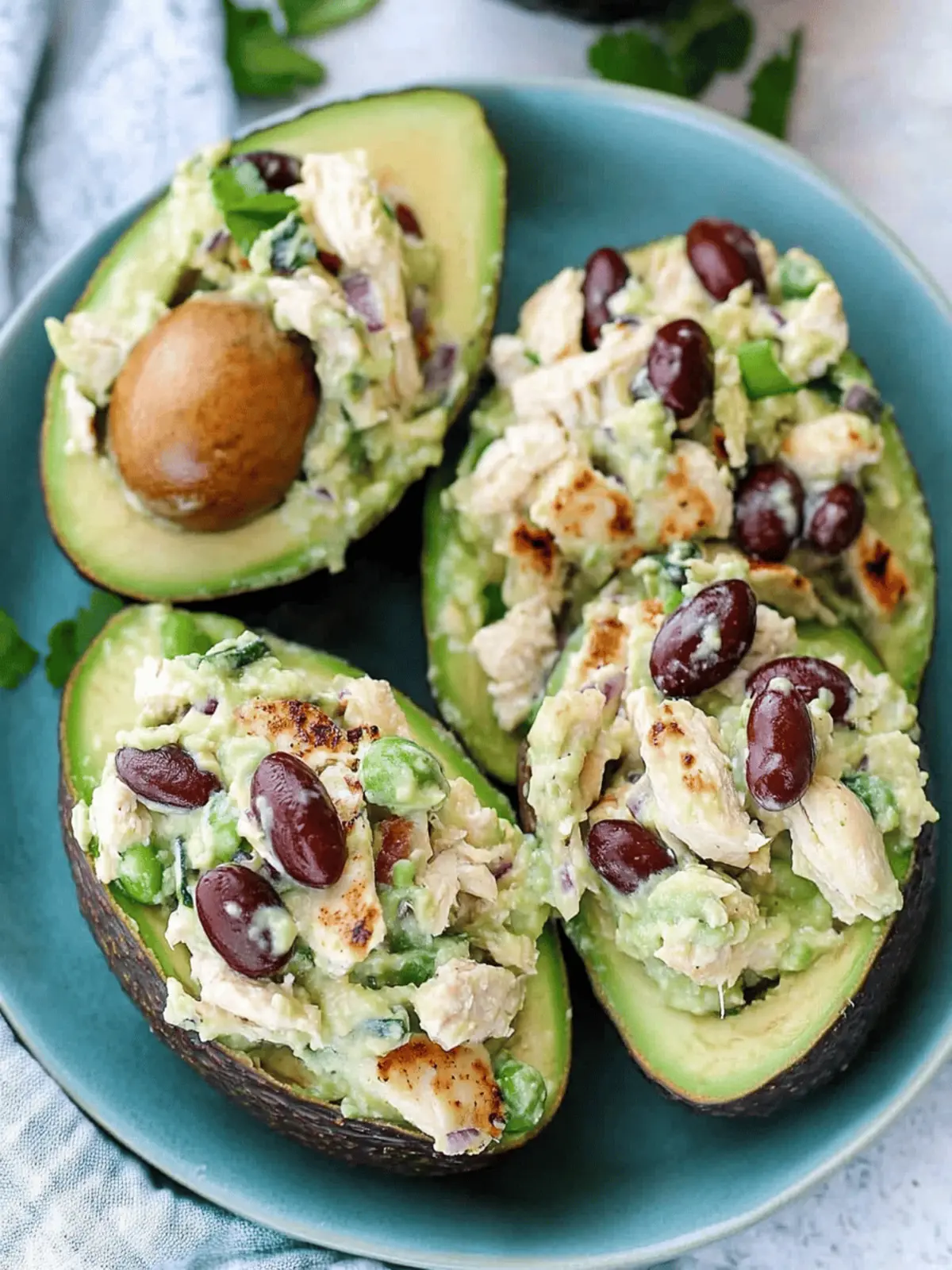 Stuffed Avocado Chicken Salad