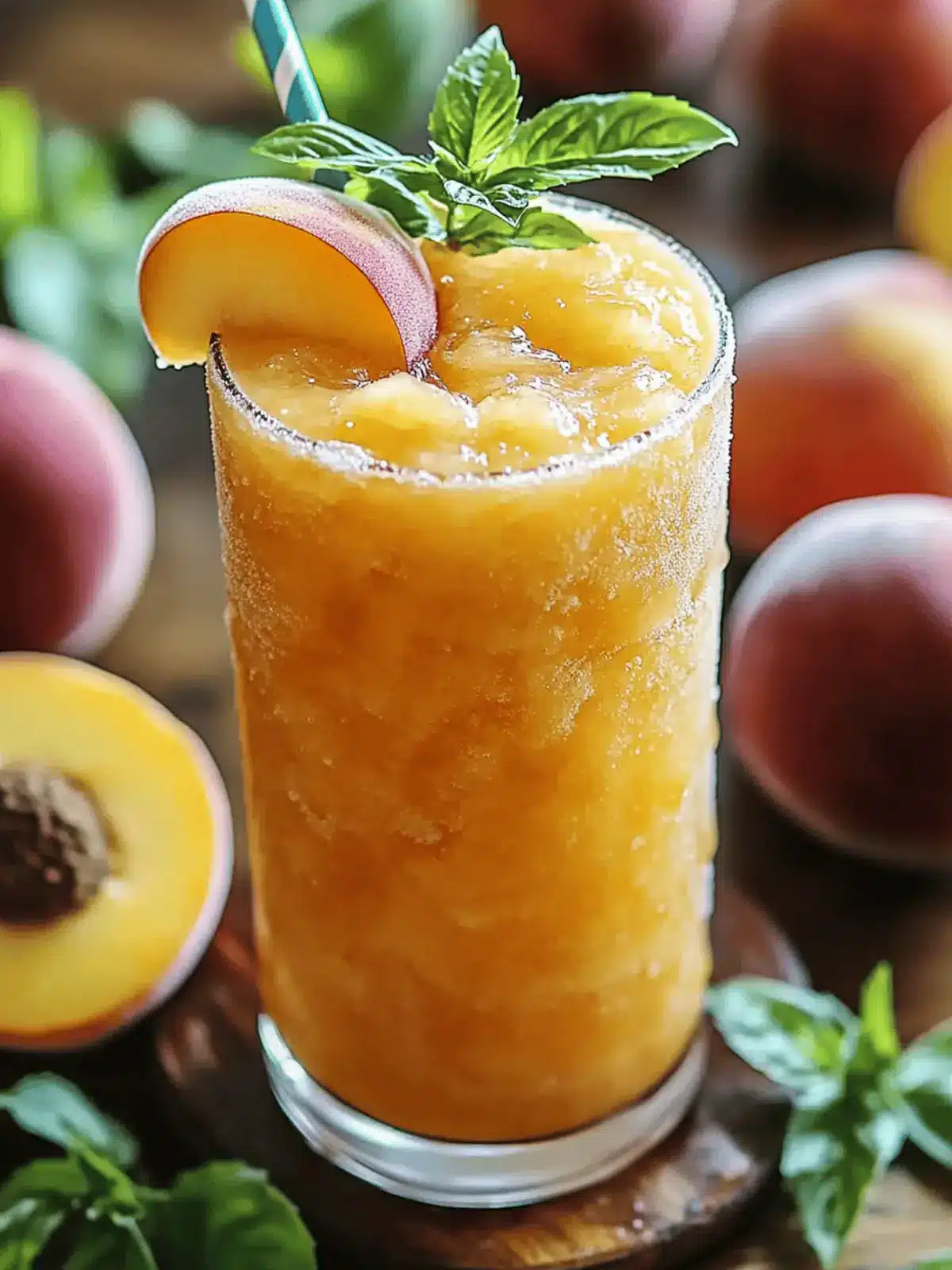 Frozen Peach Lemonade