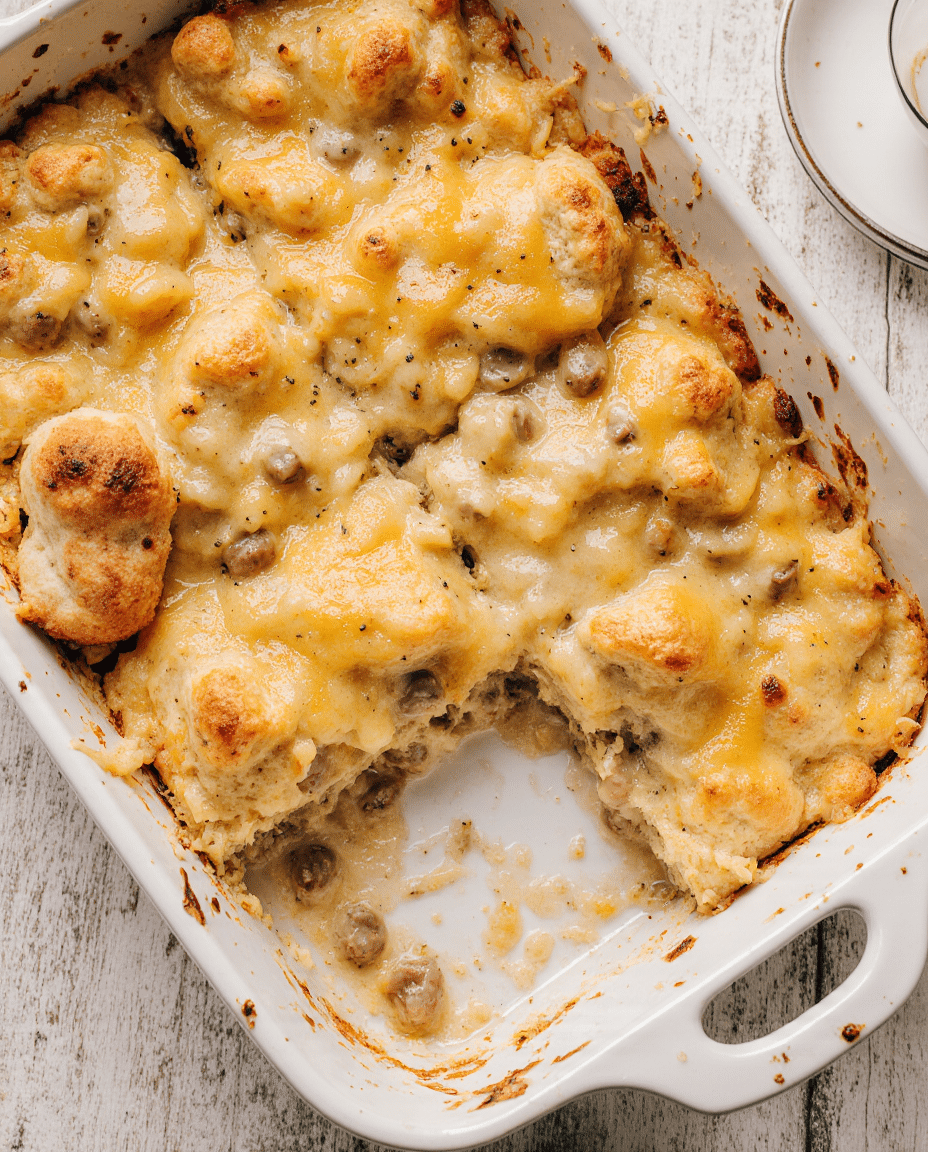 Biscuits and Gravy Casserole