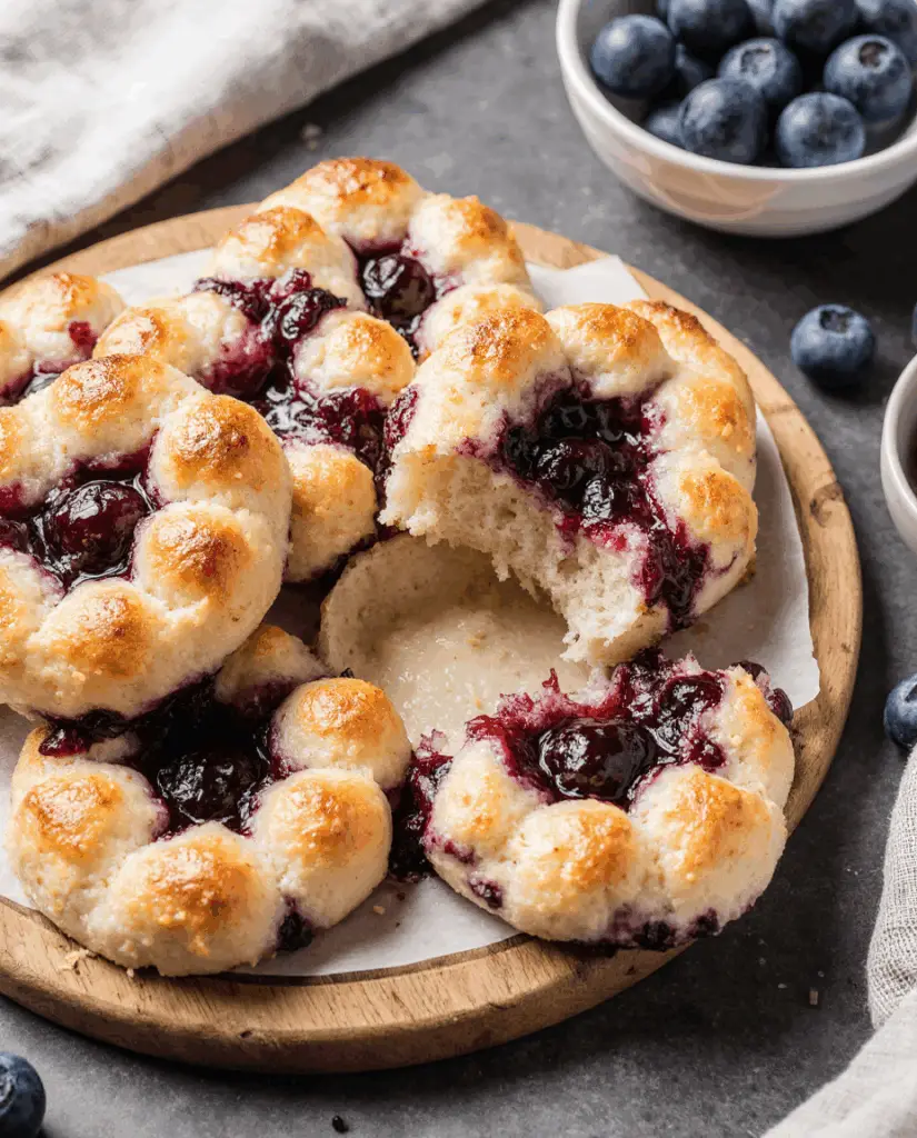 Cottage Cheese Blueberry Cloud Bread