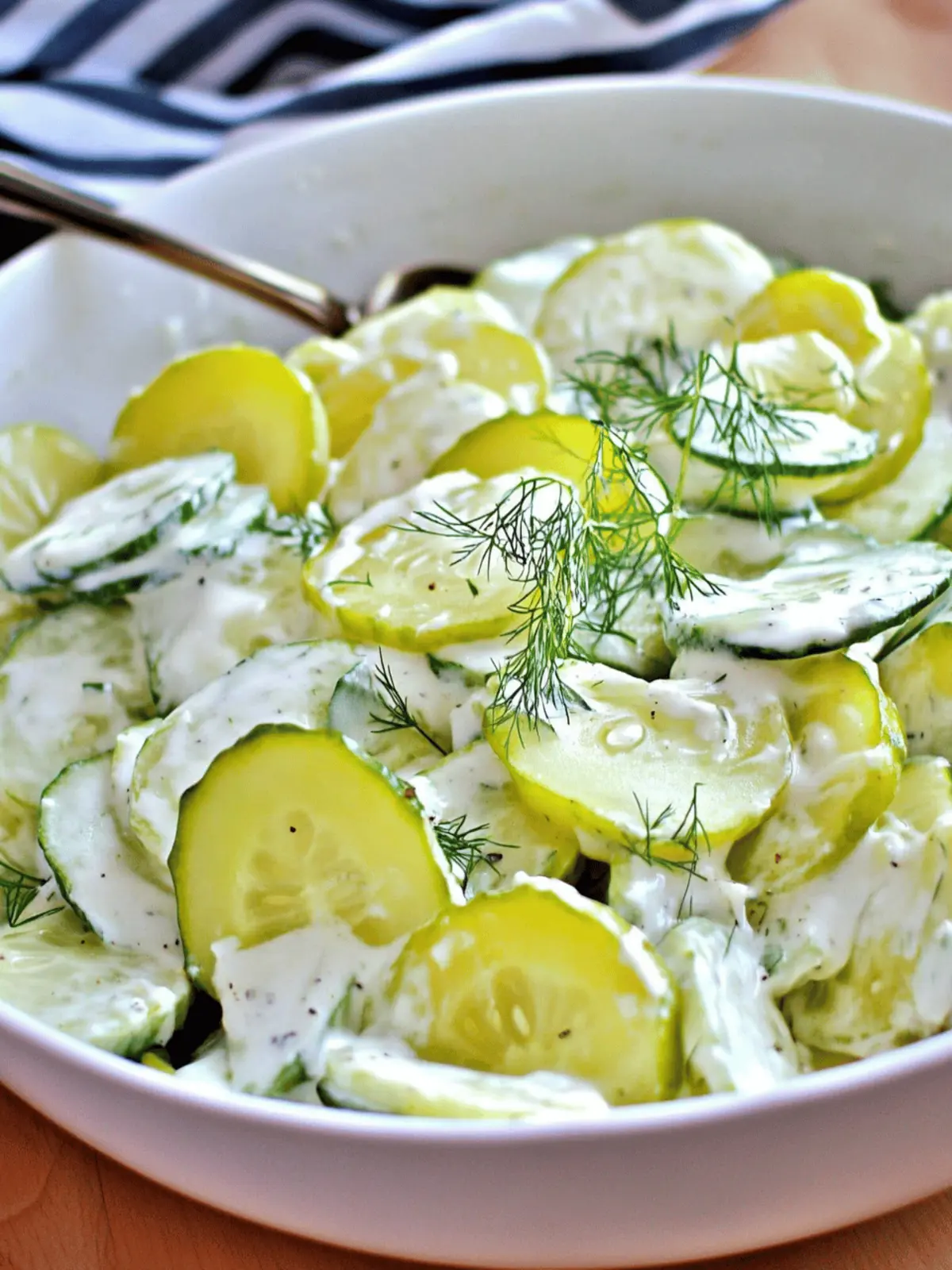 Pickle Juice Ranch Cucumber Salad