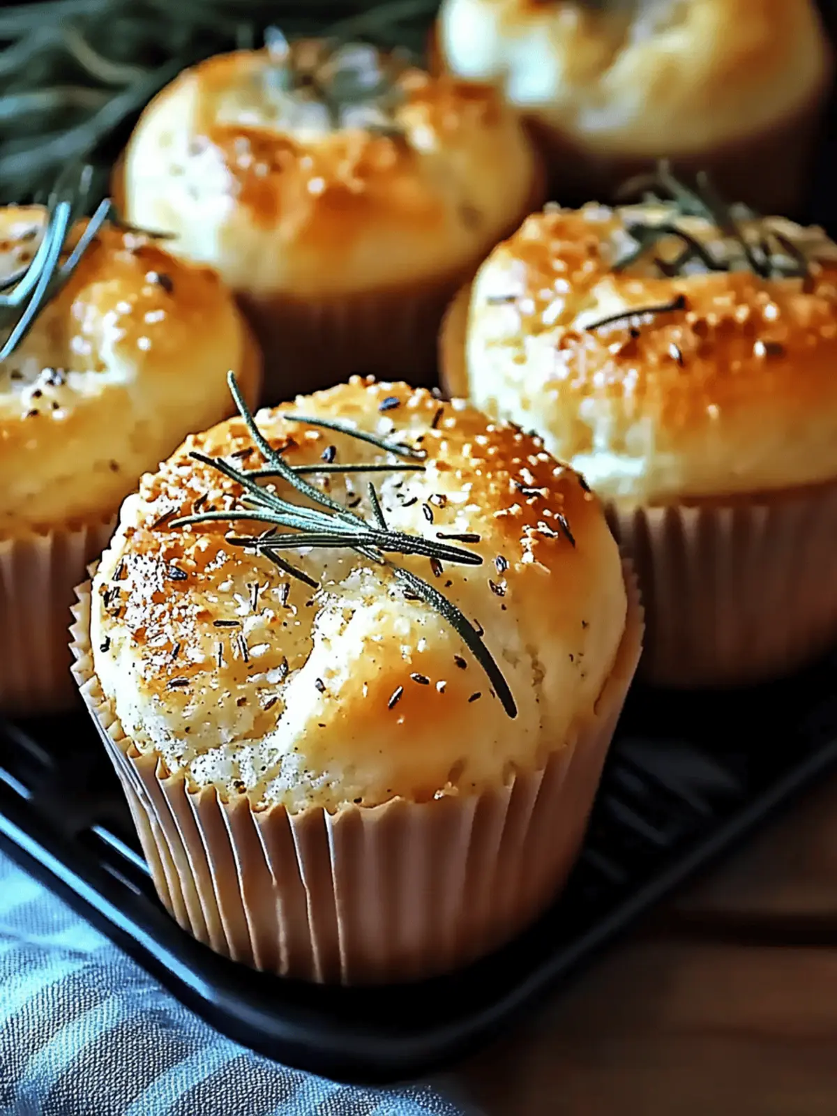 Garlic Rosemary Focaccia Muffins You'll Crave Daily