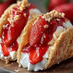 Strawberry Crunch Cheesecake Tacos
