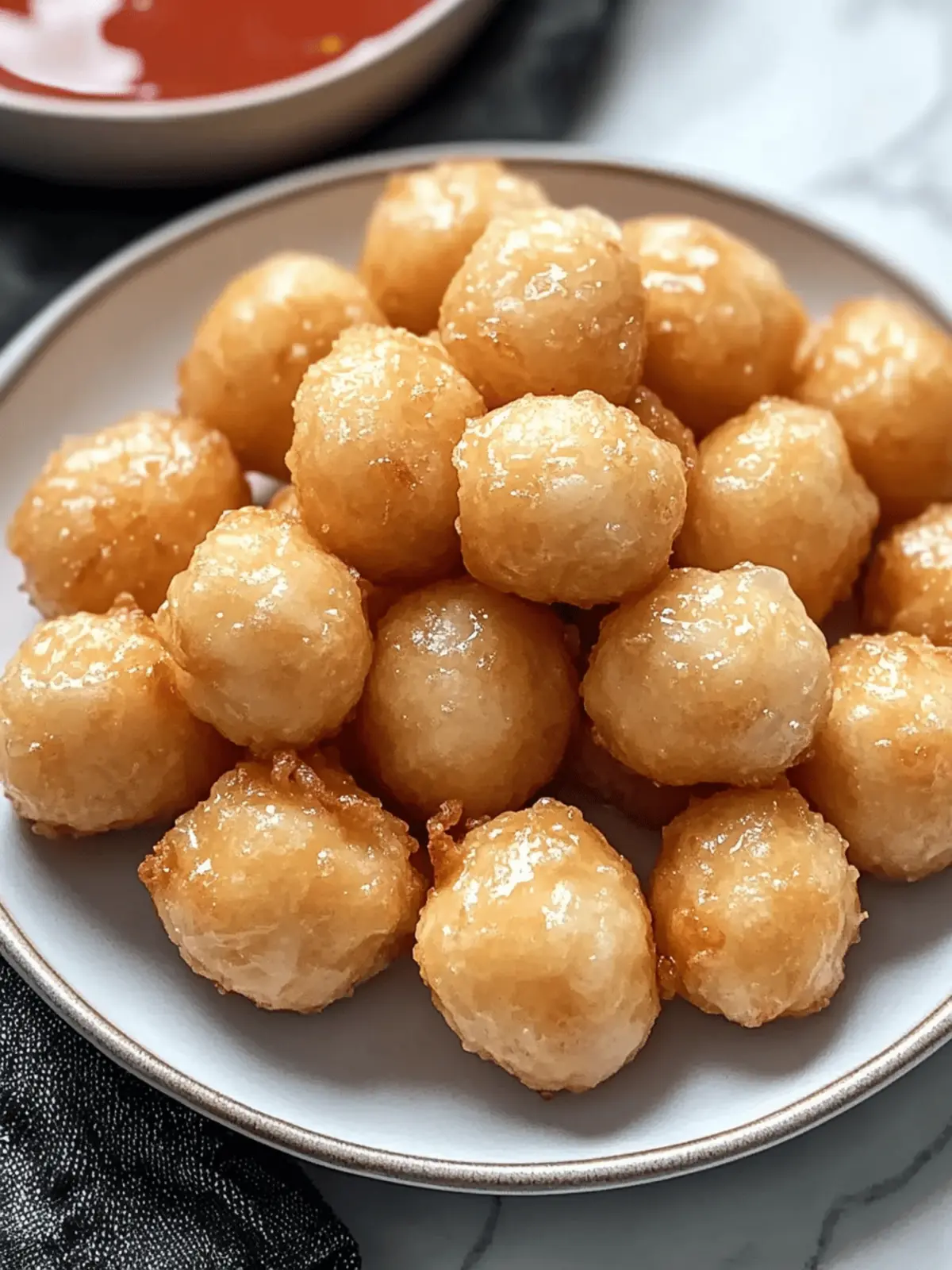 Chinese Chicken Balls with Sweet and Sour Sauce