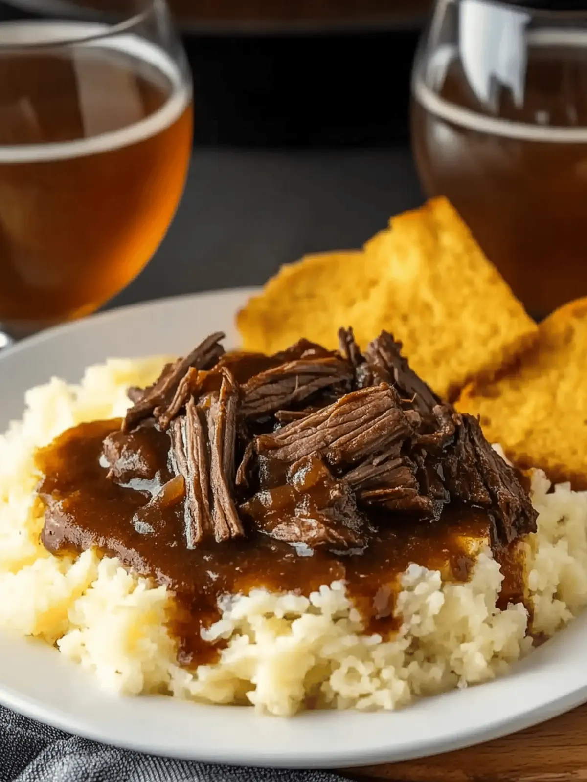 Savory Slow Cooker Beef Manhattan for Cozy Family Nights