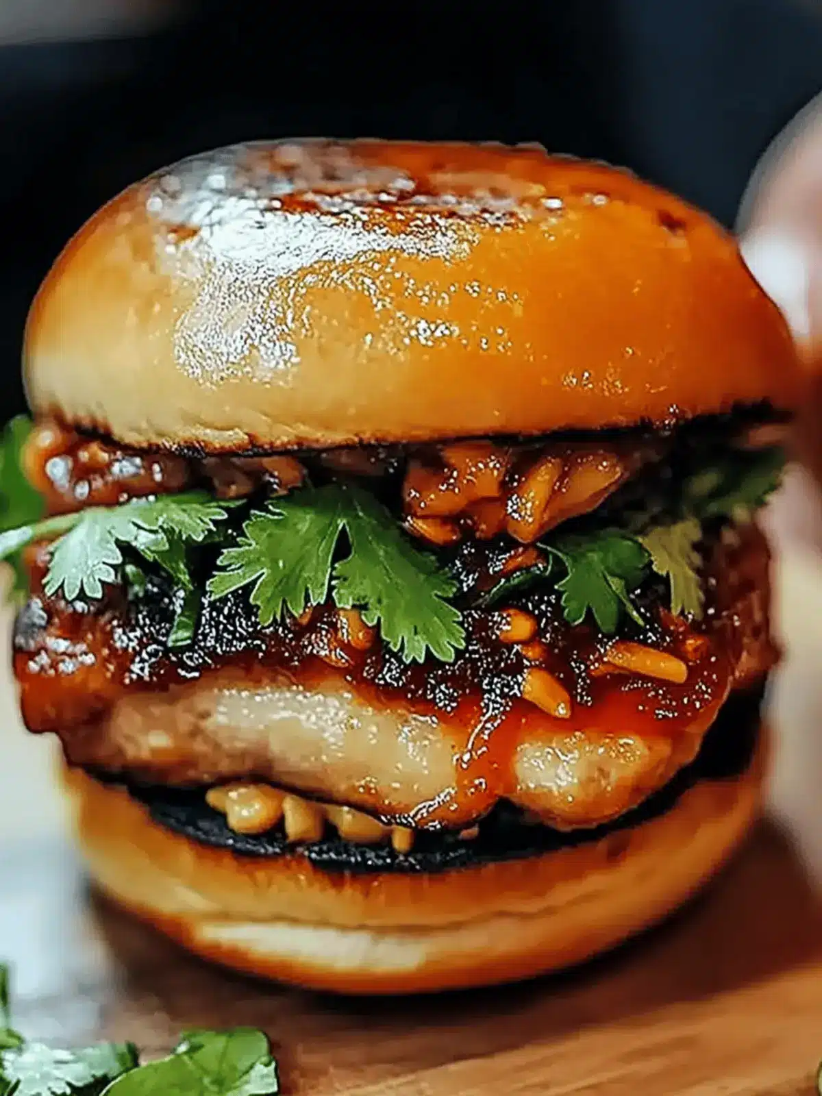 Gochujang Chicken Burgers with Kimchi Jam