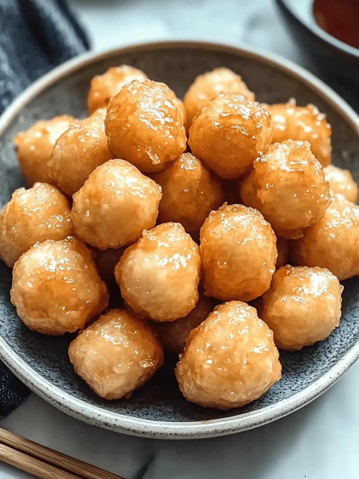 Chinese Chicken Balls with Sweet and Sour Sauce