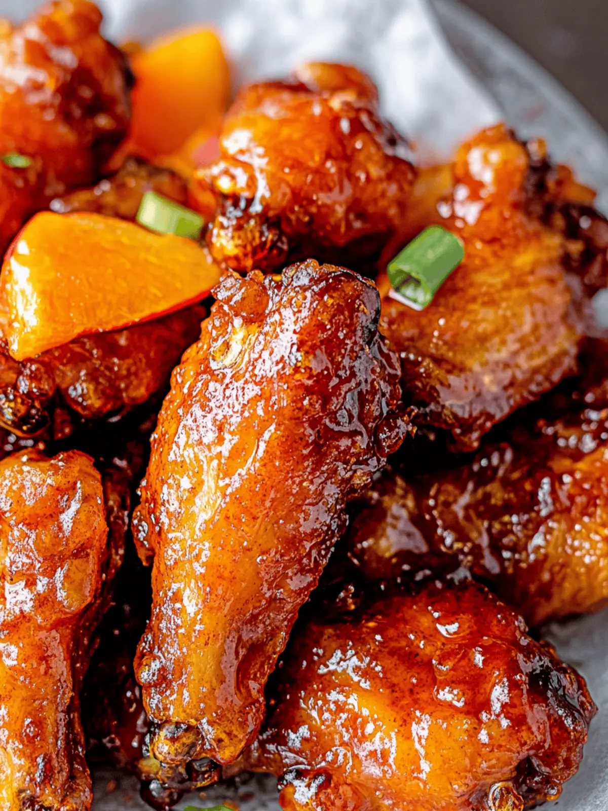 Savory Hot Honey Peach Wings: A Flavor Explosion!