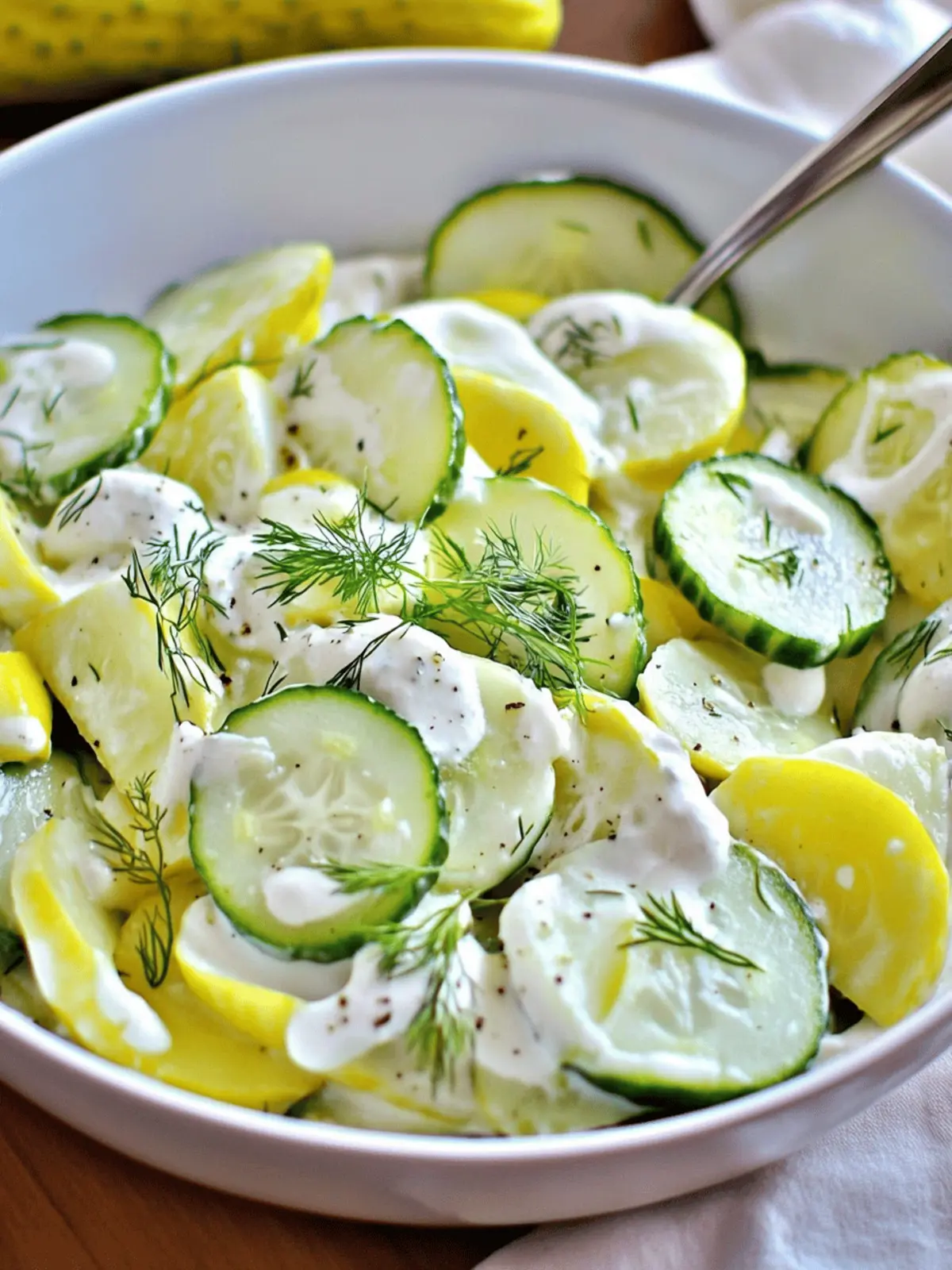 Pickle Juice Ranch Cucumber Salad