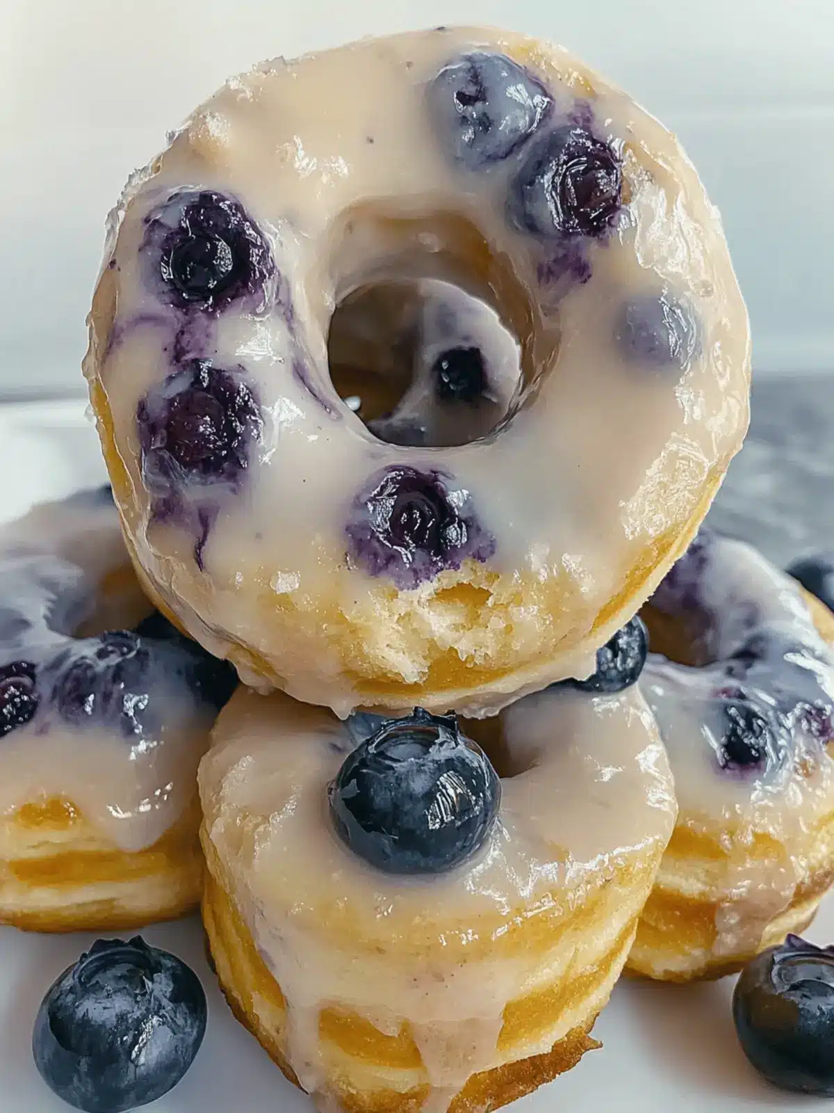Baked Blueberry Donuts