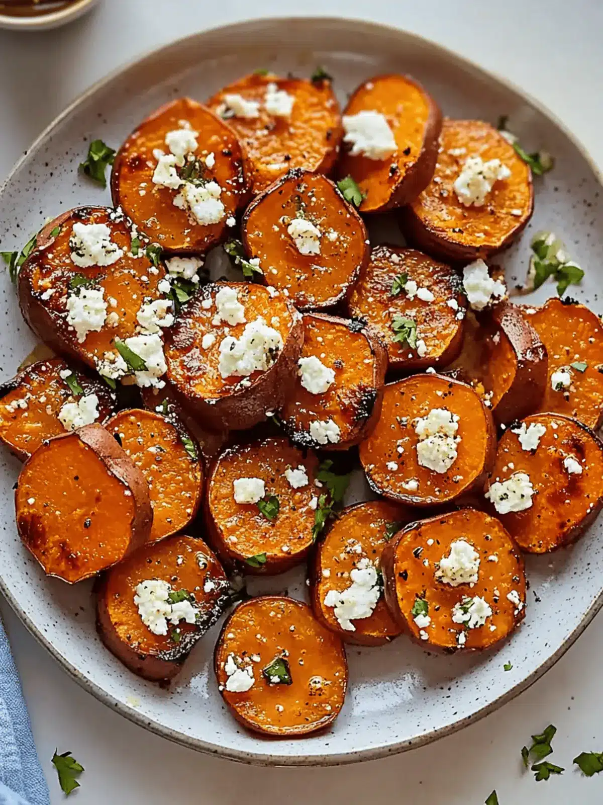 Delicious Honey Feta Sweet Potato Rounds for Easy Entertaining