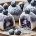 Blueberry Cream Mochi Buns