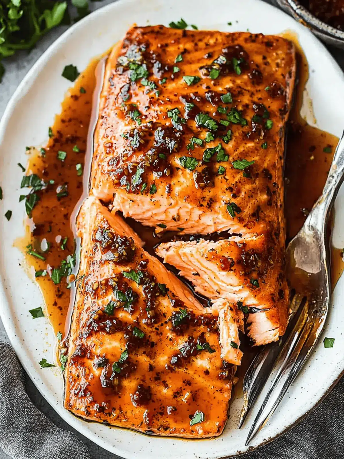 Glazed Brown Sugar Soy Salmon
