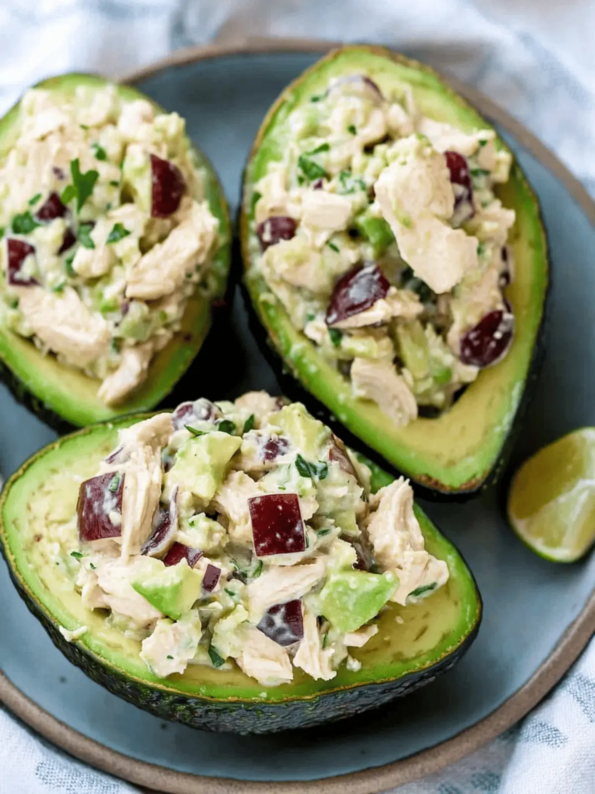 Stuffed Avocado Chicken Salad: Creamy, Quick & Guilt-Free Delight
