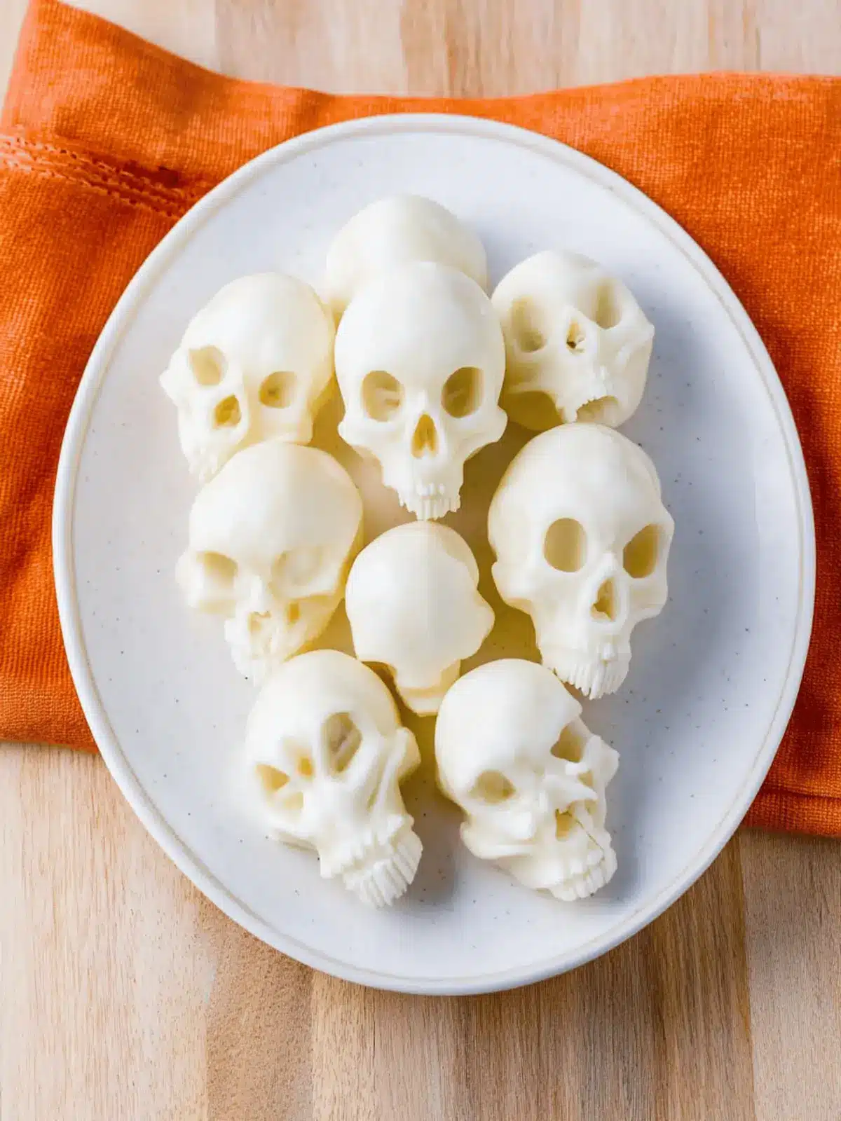 Mozzarella Cheese Skulls