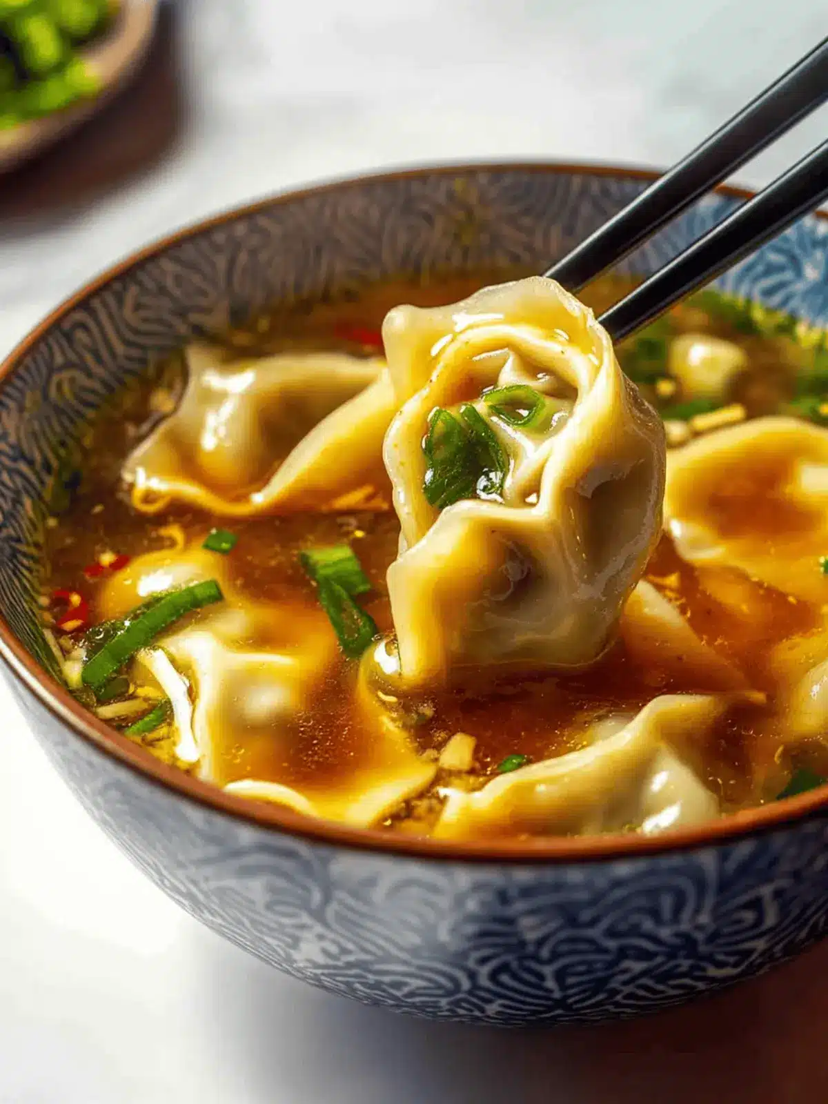 Gyoza Soup (Japanese Dumpling Soup)