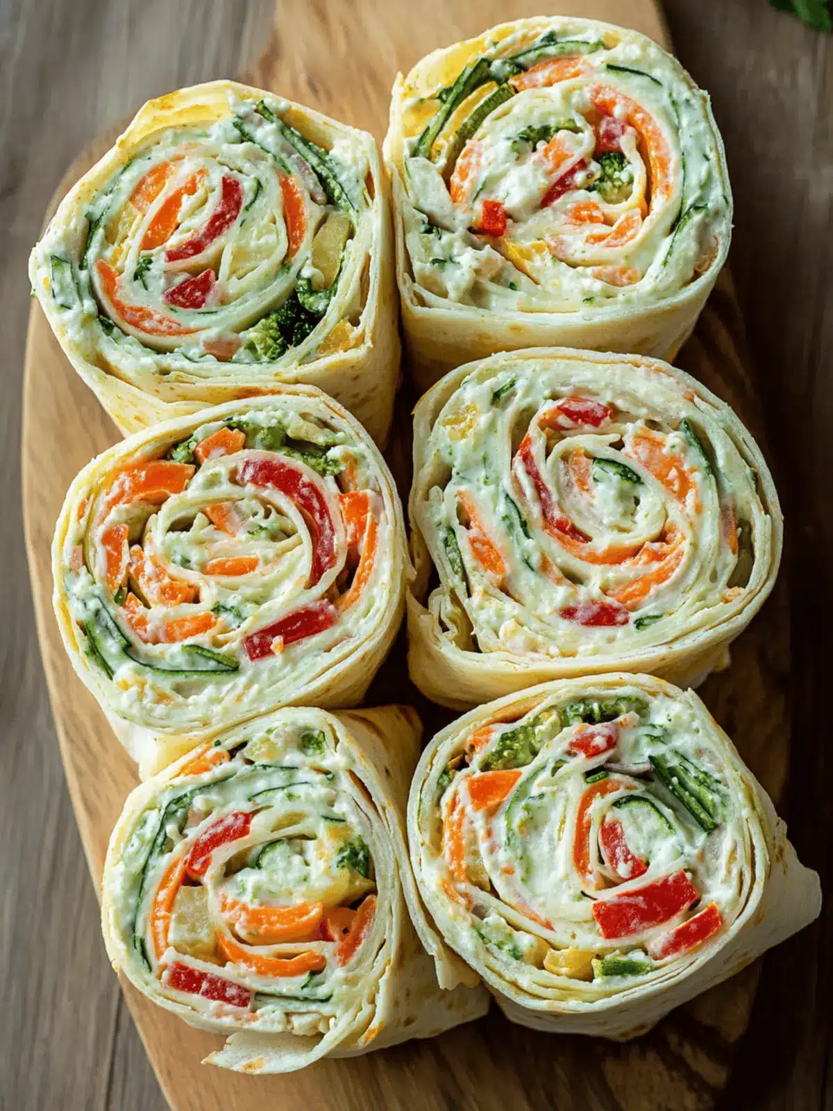 Delicious Vegetable Tortilla Roll Ups for Quick Healthy Snacking