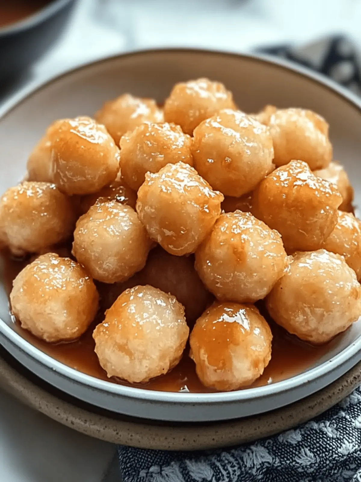 Chinese Chicken Balls with Sweet and Sour Sauce