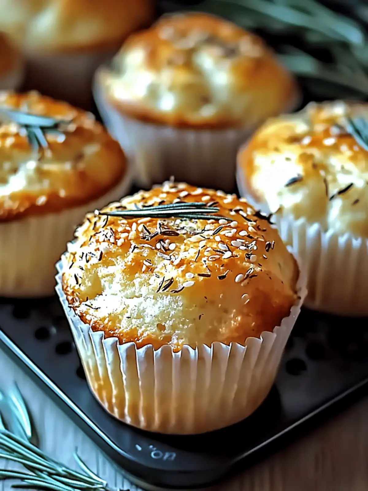 Garlic Rosemary Focaccia Muffins You'll Crave Daily