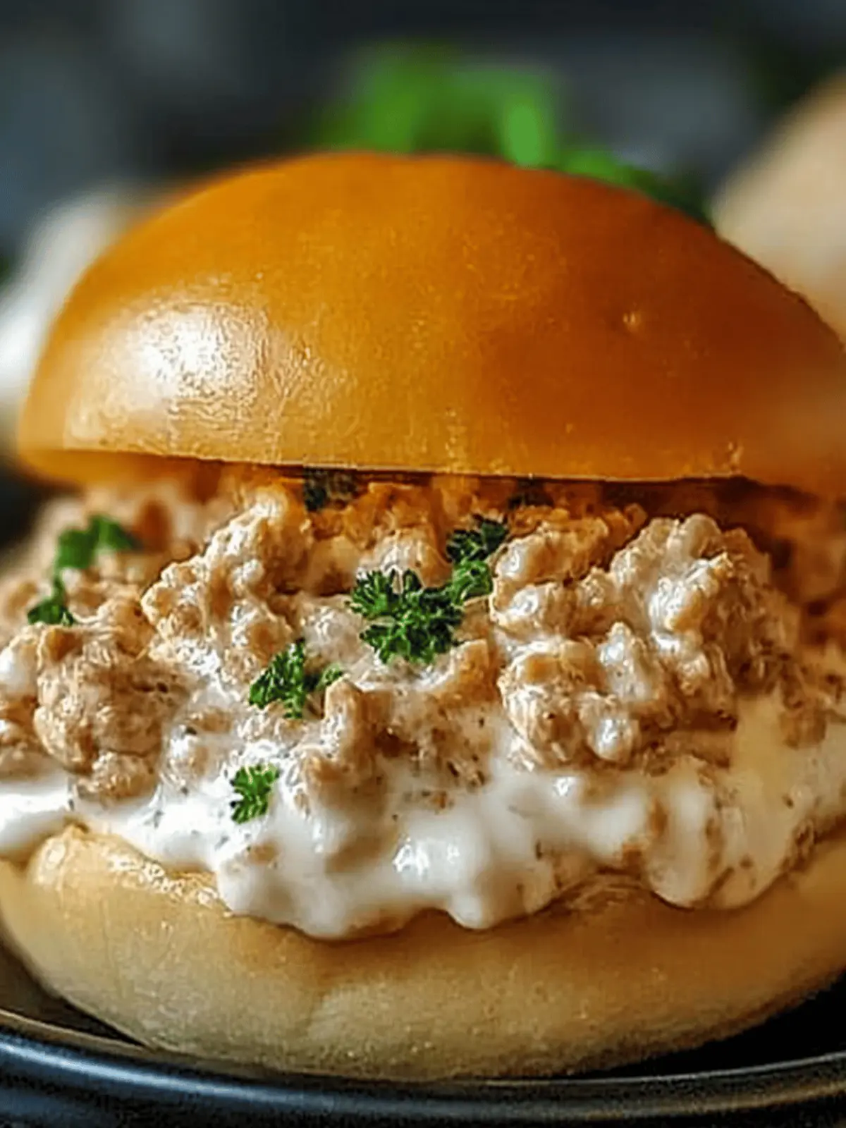 Chicken Alfredo Sloppy Joes