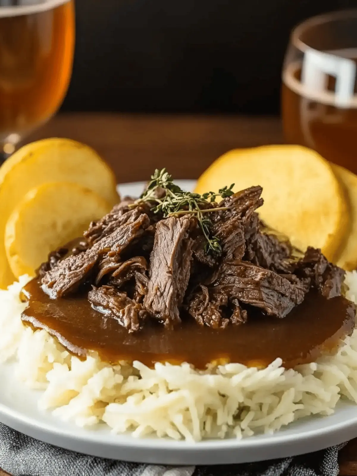Slow Cooker Beef Manhattan
