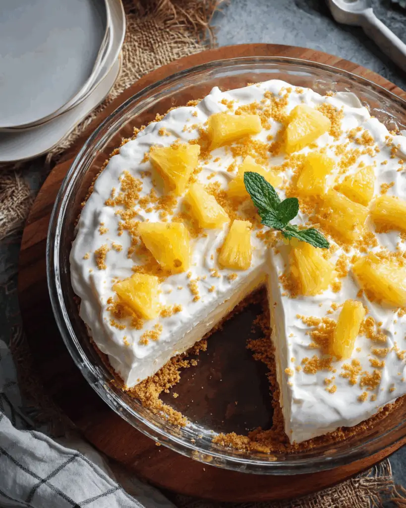 No-Bake Pineapple Cream Dessert