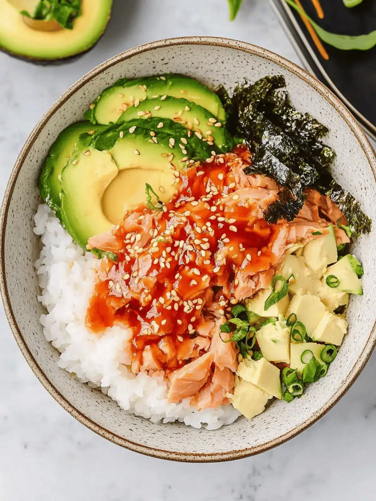 Canned Tuna Sushi Bowl