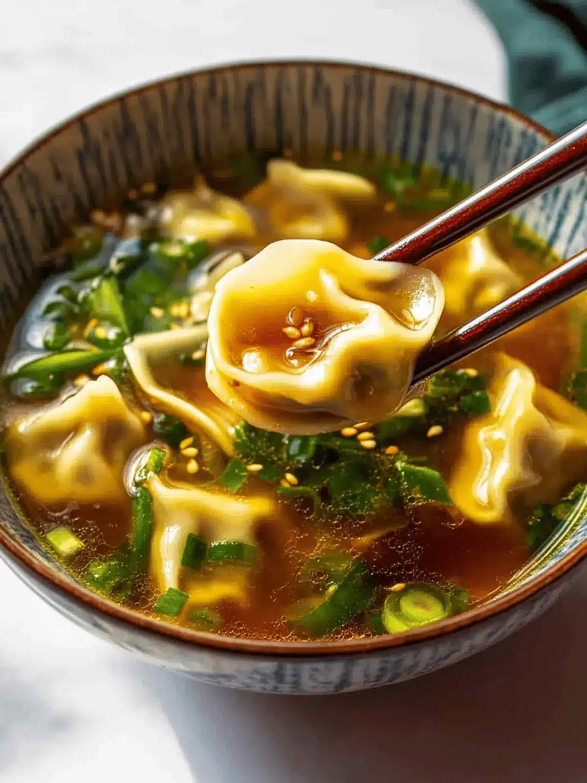 Gyoza Soup (Japanese Dumpling Soup)