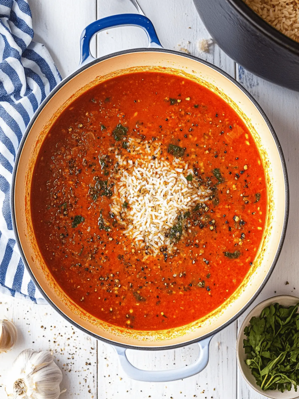 Tomato Soup and Rice