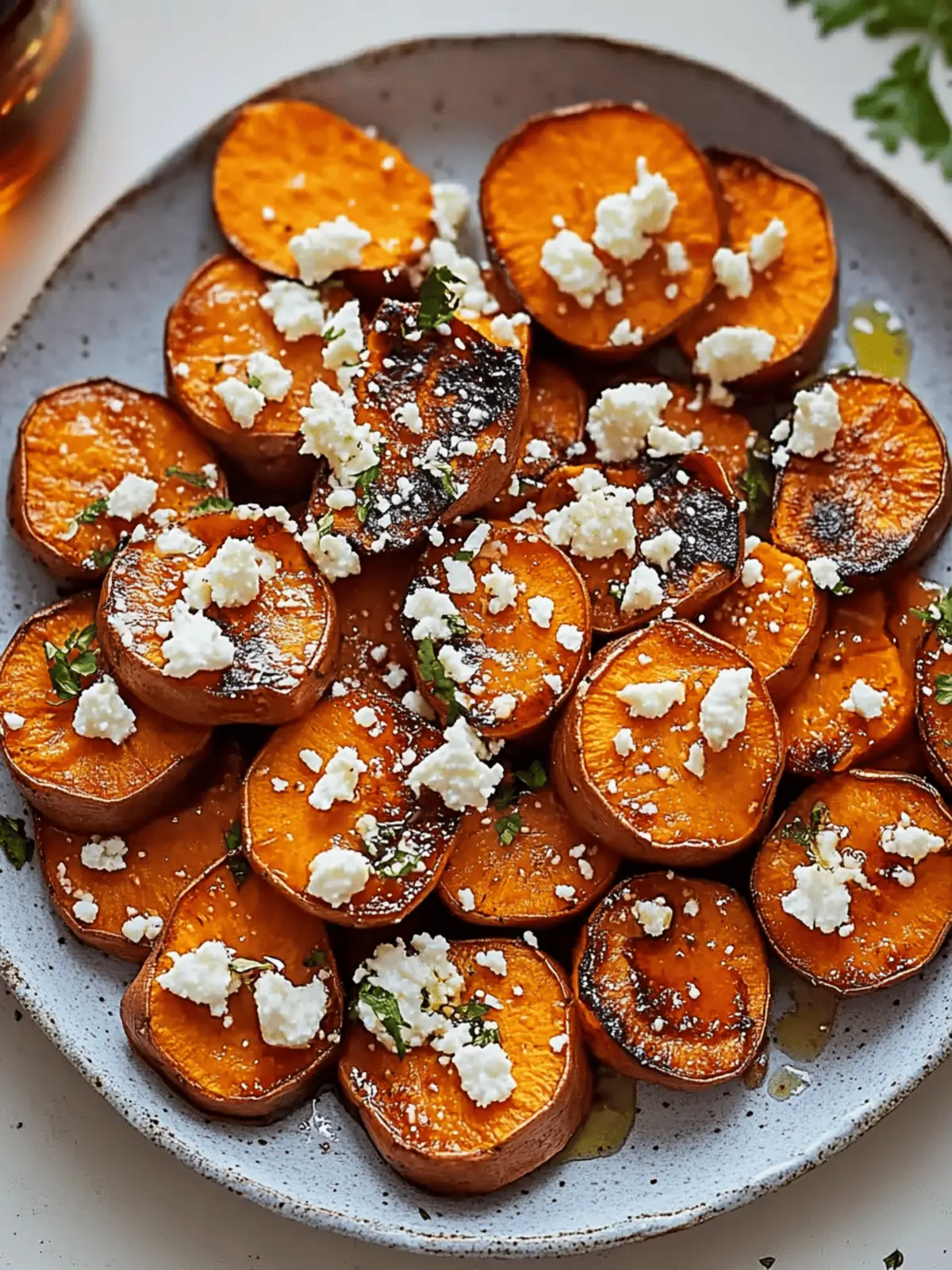 Delicious Honey Feta Sweet Potato Rounds for Easy Entertaining
