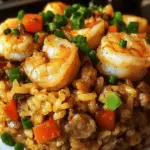 Shrimp Dirty Rice Skillet