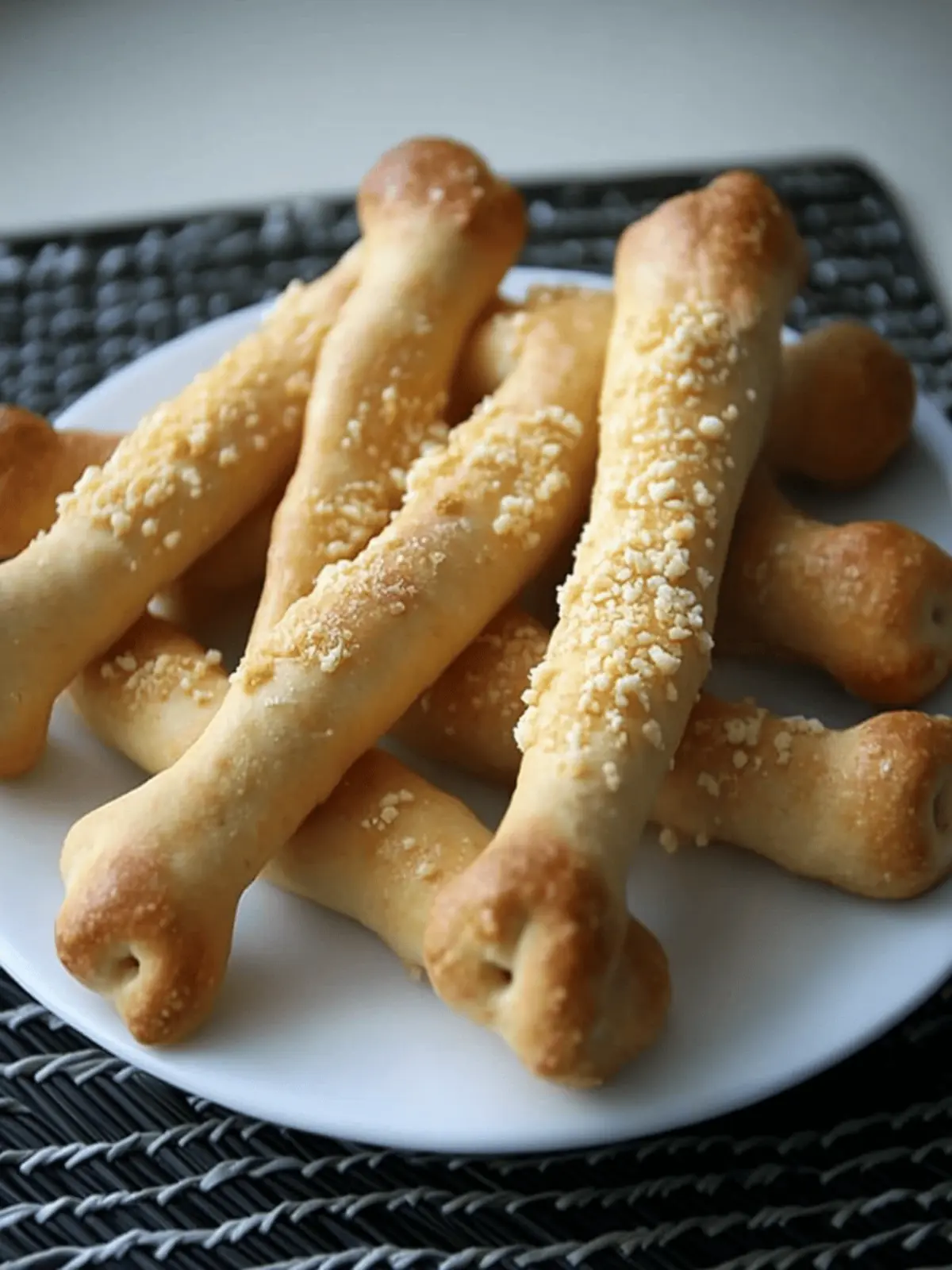 Cheesy Halloween Breadstick Bones