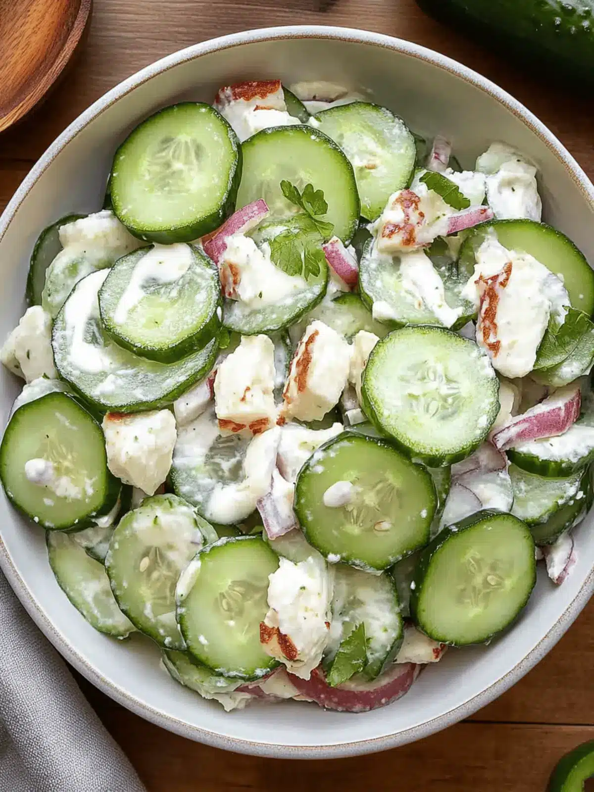 Jalapeno Popper Cucumber Salad