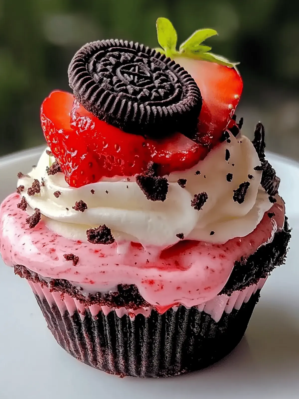 Strawberry Oreo Cheesecake Cup