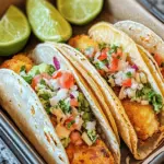 Crispy Fish Tacos with Cilantro Lime Slaw