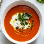 Roasted Red Pepper Tomato Basil Soup