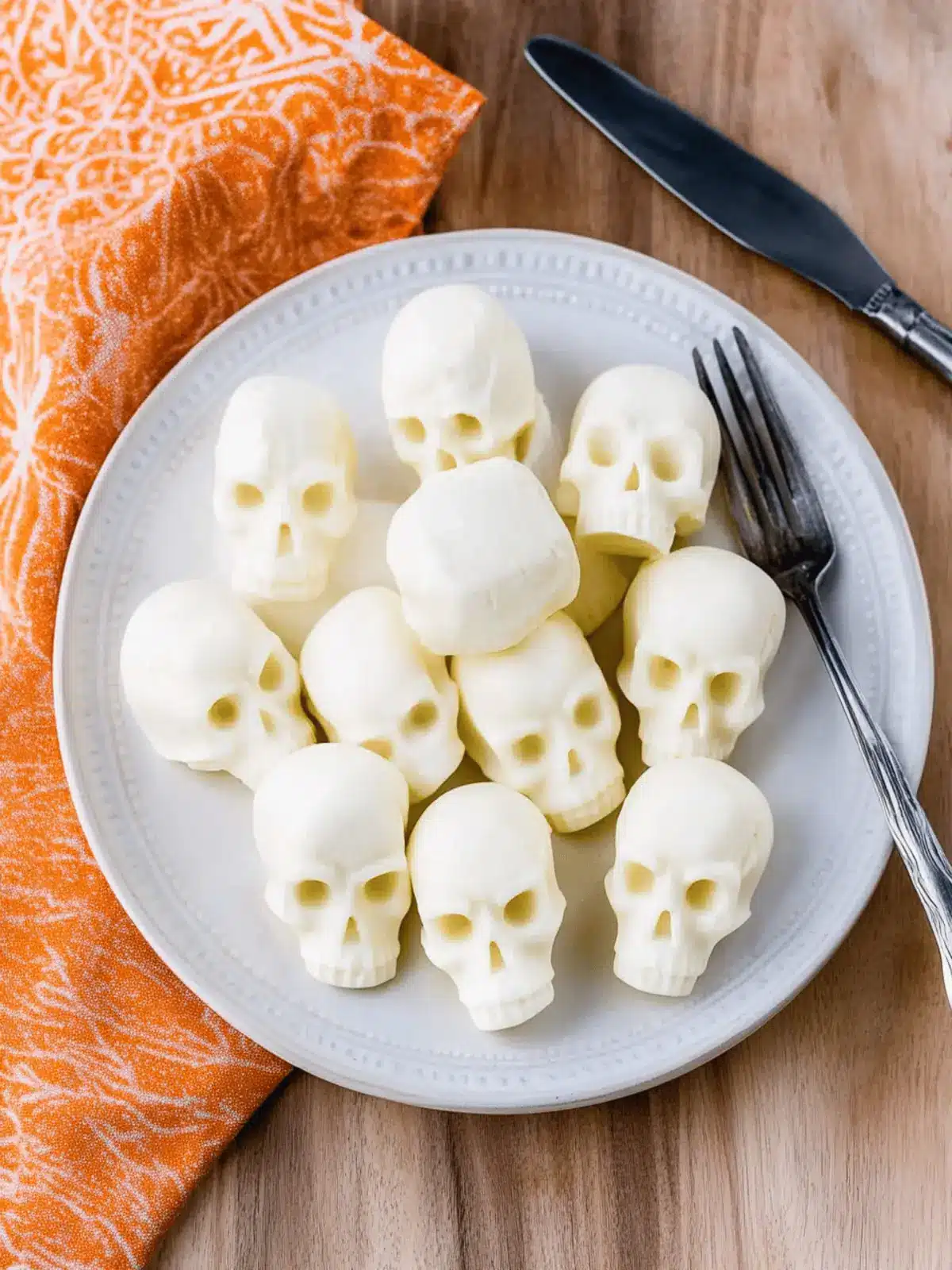 Mozzarella Cheese Skulls