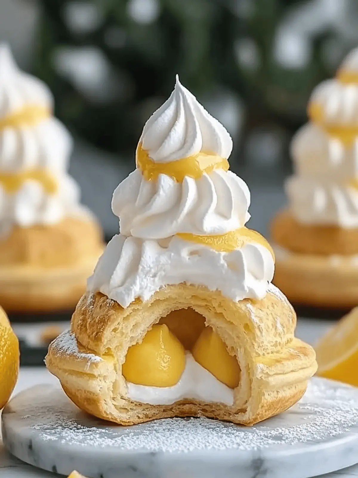 Lemon Cream Puffs
