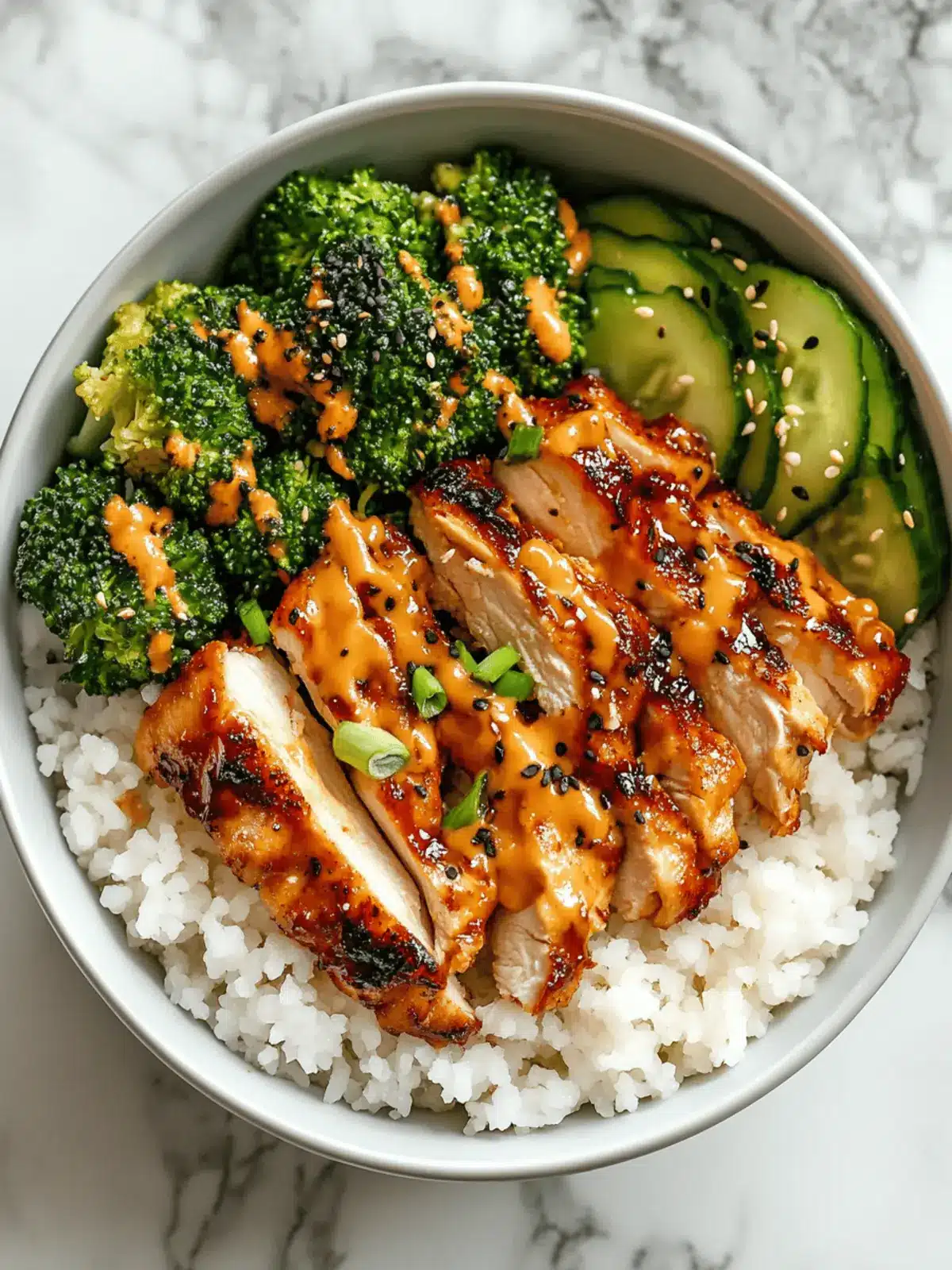 Sticky Chicken Bowls