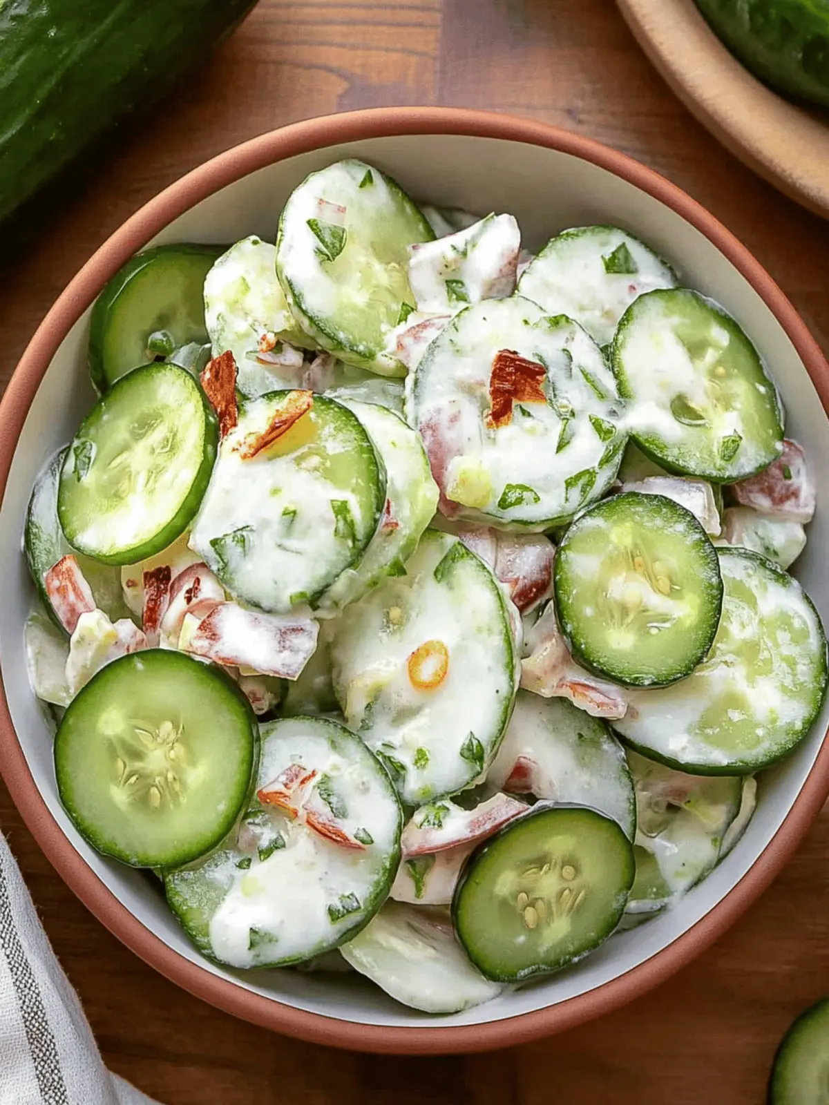 Jalapeno Popper Cucumber Salad: Refreshing Keto Delight