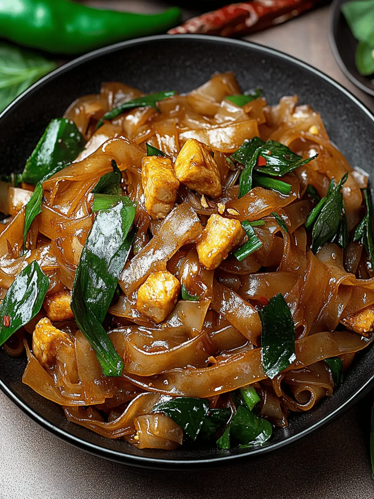 Savory Thai Drunken Noodles: Quick Street Style Delight